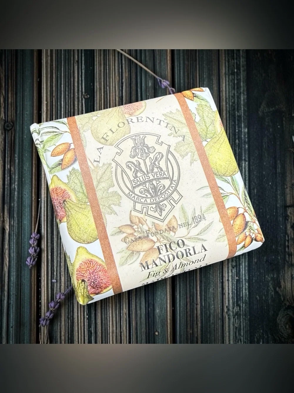 🏷️‼️5/$25🏷️‼️💚La Florentina💚Fig & Almond Bar Soap/NIP